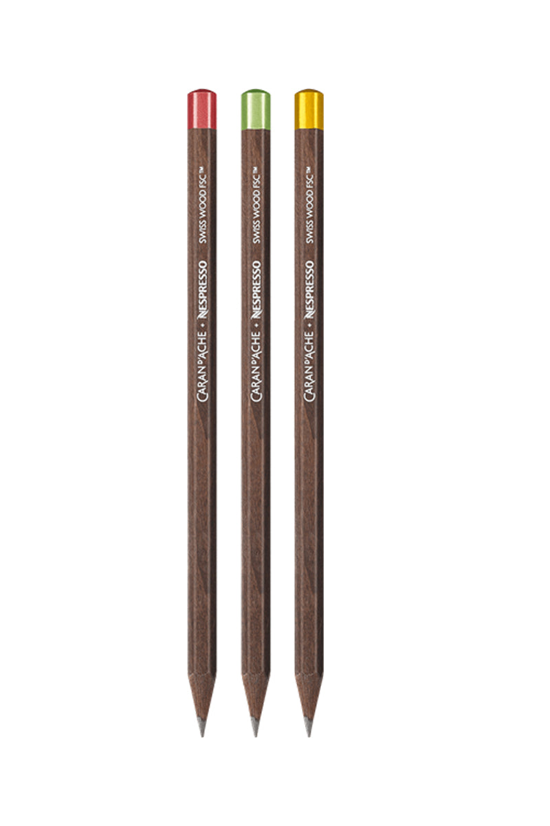 סט עפרונות  ממוחזרים של  קראנדש בשיתוף נספרסו Caran d'Ache