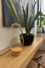 מנורת לד לשולחן | דגם מטרושקה