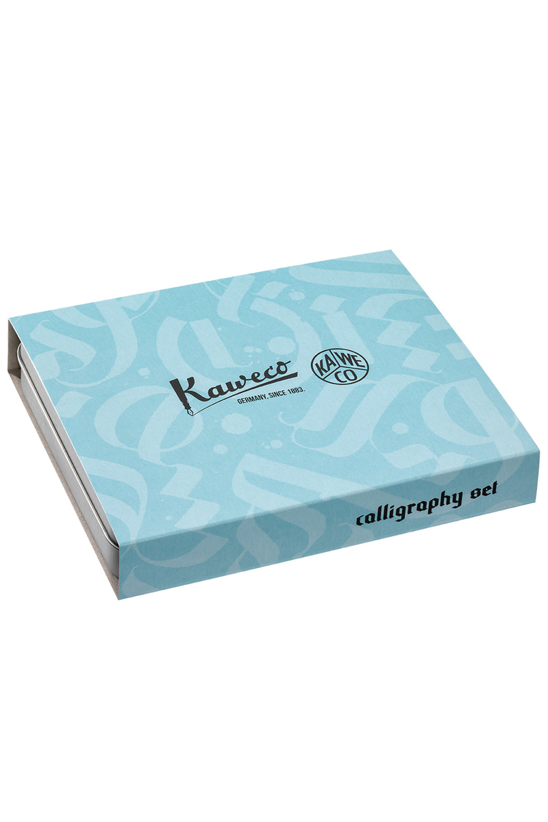 סט קליגרפי של עט נובע בצבע מנטה עם ארבעה ציפורנים להחלפה -KAWECO COLLECTION