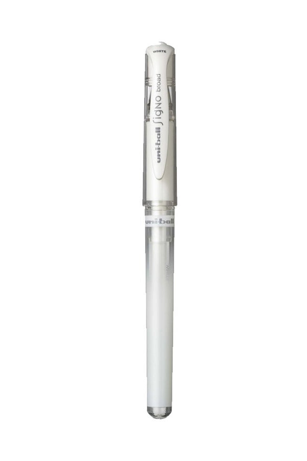 עט ג'ל של חברת UNIBALL היפנית - צבע לבן