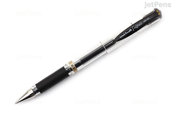 עט ג'ל 1 מ"מ של חברת יוניבול היפנית  דגם SIGNO
