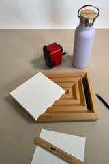 טובלרונו יהלום | מגש עץ בוק משולב דפי  ממו לשולחן עבודה וחדרי ישיבות