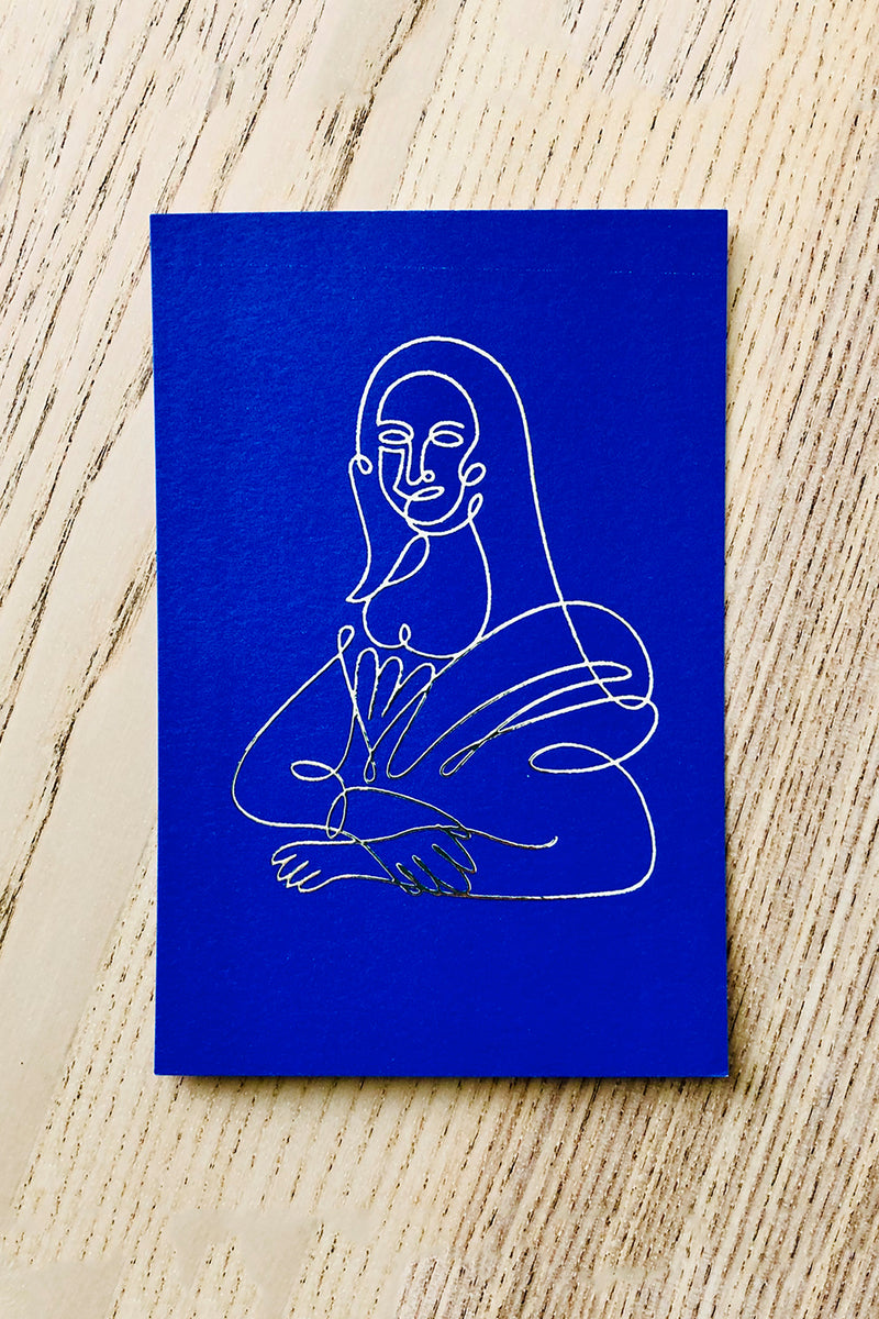 My Mona - גלויה מאויירת מושבחת  עם מעטפה - חן מכבי