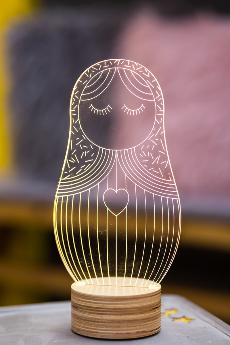 מנורת לד לשולחן | דגם מטרושקה