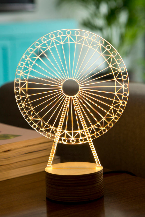 מנורת לד לשולחן | דגם גלגל ענק