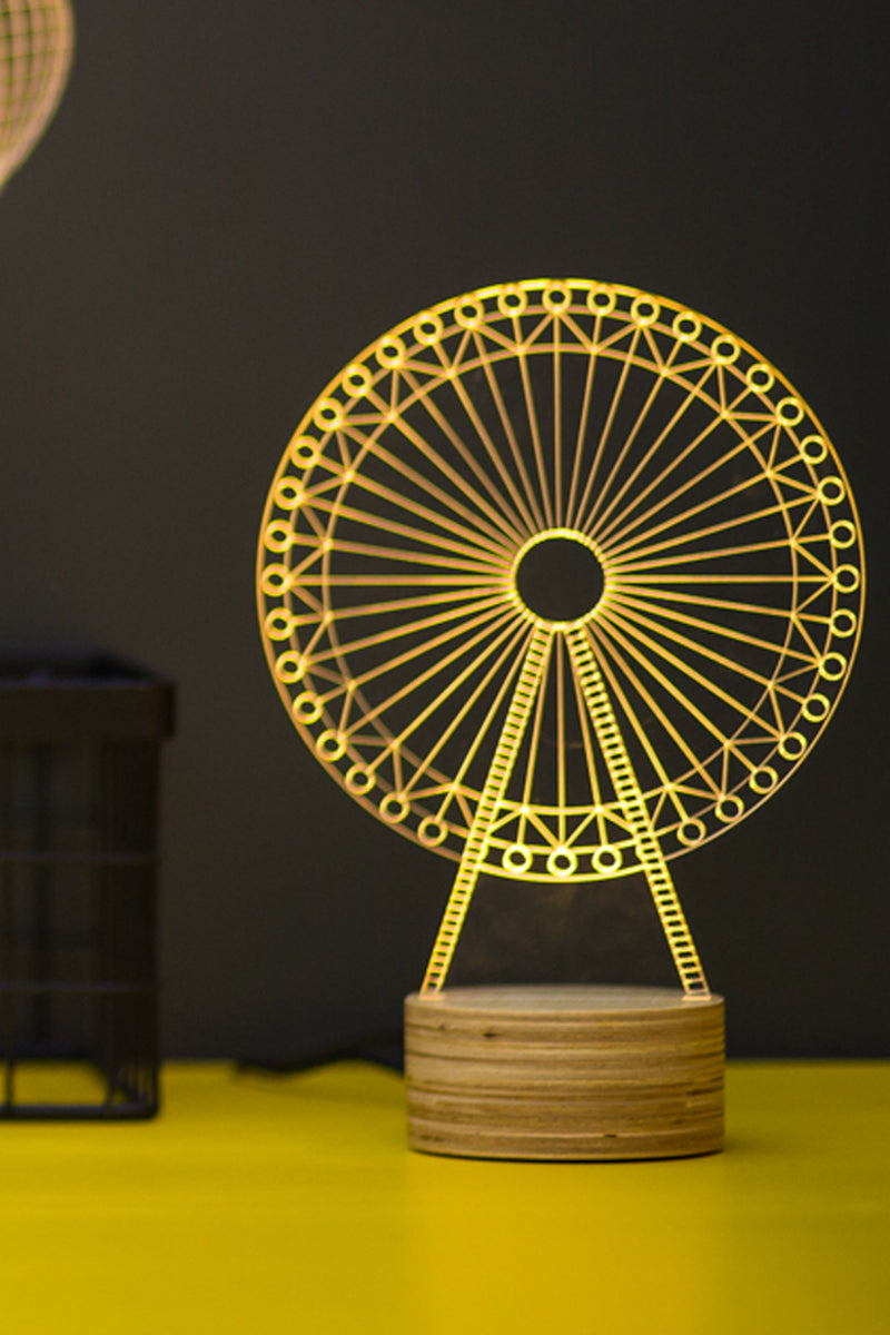 מנורת לד לשולחן | דגם גלגל ענק