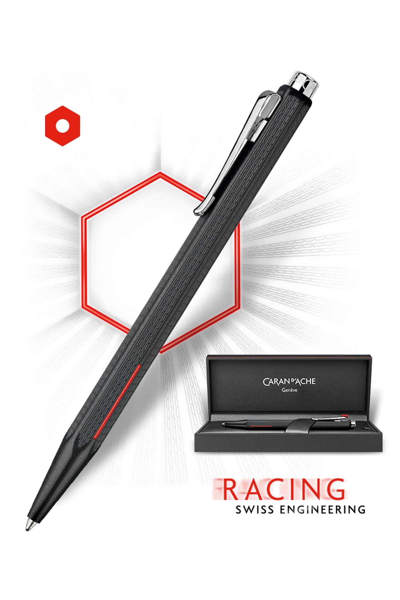 עט כדורי שחור | Caran D'Ache Ecridor Racing