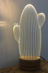 מנורת לד לשולחן | דגם קקטוס