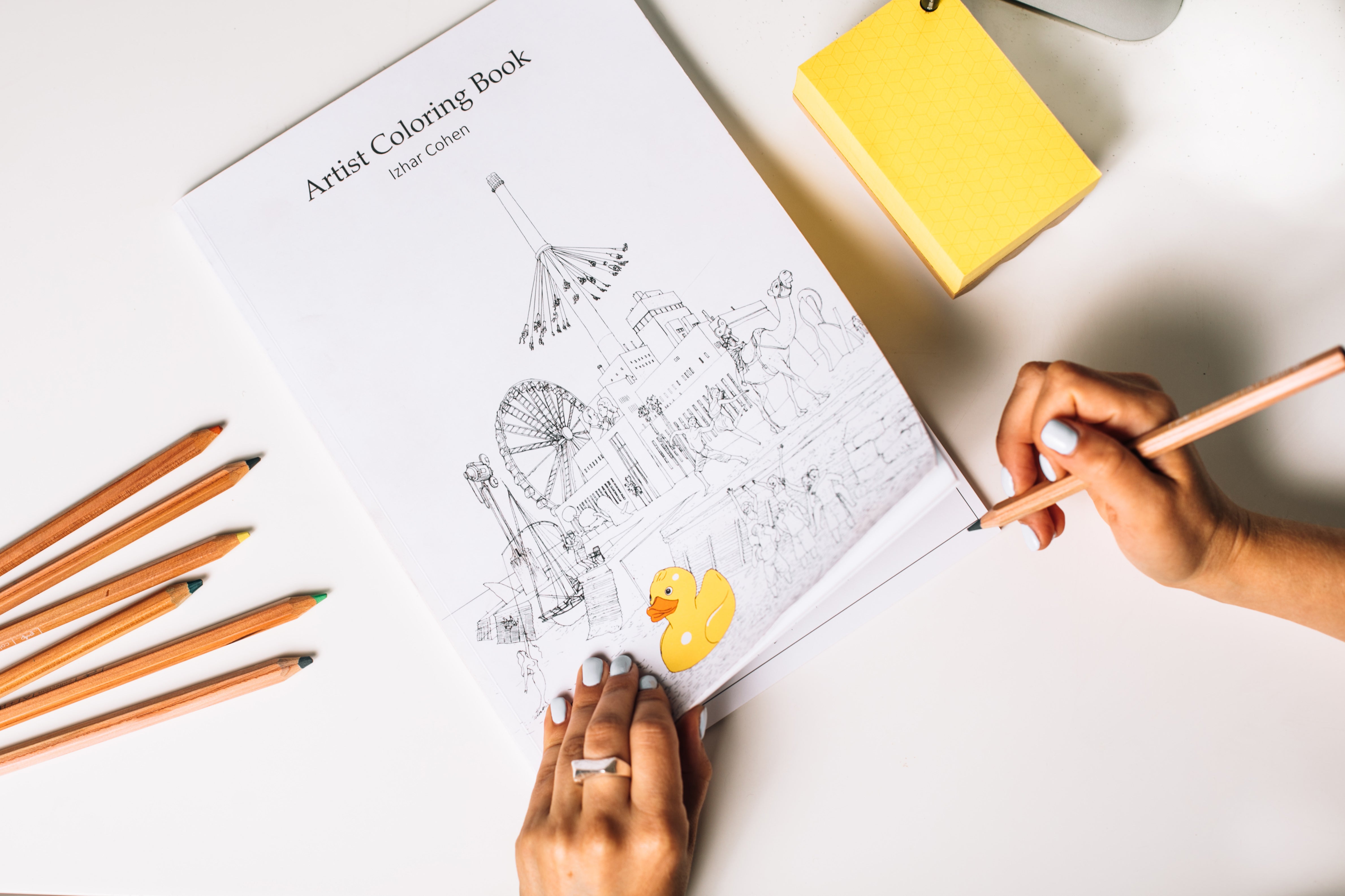 צובעים איור ישראלי| מארז צביעה של המאייר יזהר כהן