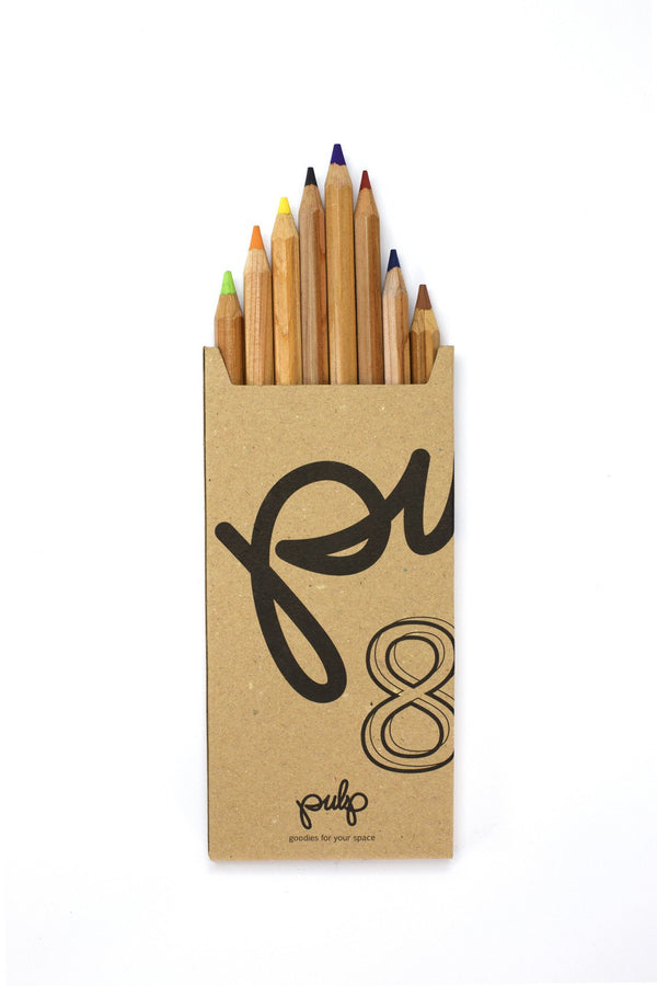 עפרונות צבעוניים עבים - מארז שמינייה