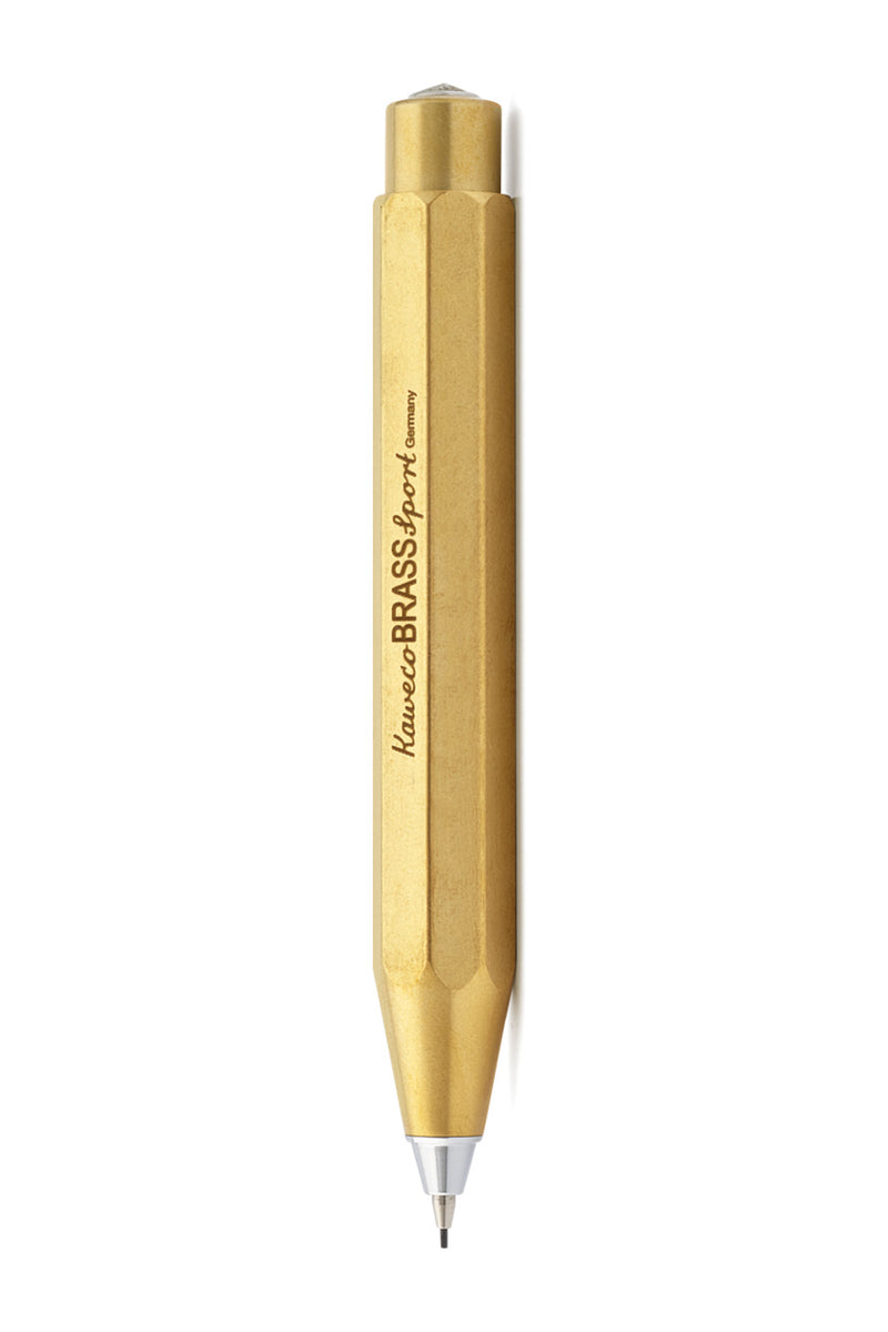 Kaweco BRASS Sport -  עפרון מכני 0.7 קומפקטי תוצרת קוואקו גרמניה עשוי מתכת פליז/בראס