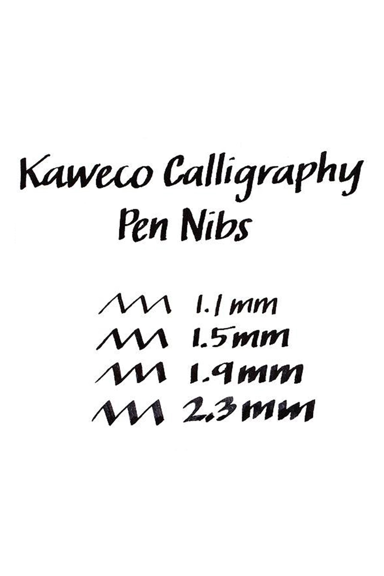 Kaweco Calligraphy Set -  סט נובע של 2 או 4 ציפורנים לכתיבה בסגנון קליגרפי