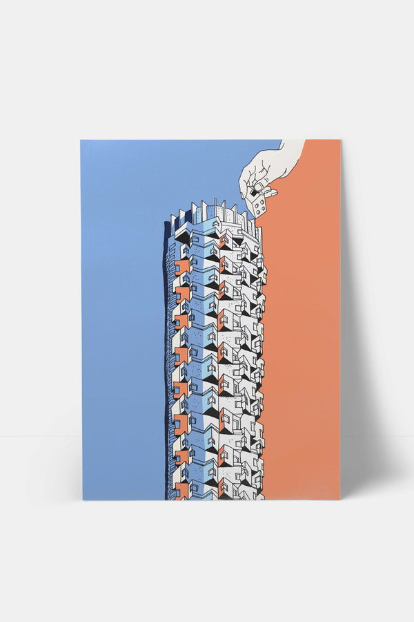 הדפס לתלייה על הקיר- Dizengoff Tower Color | citykat stories