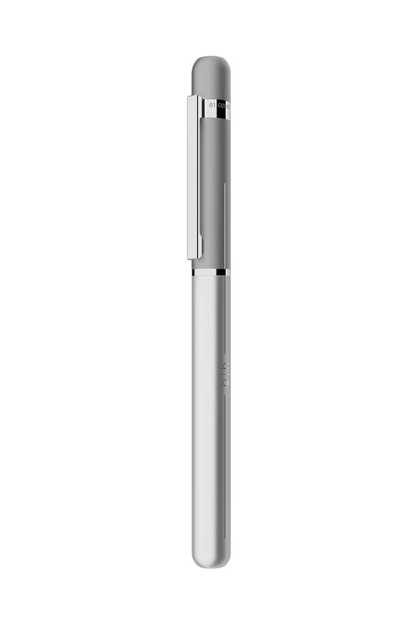 Otto Hutt - design 03 - LIGHT GRAY - עט רולר אפור פנינה מט מצופה פלטיניום
